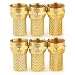 Produktbild F-Buchse auf RF-Koaxial-Stecker RG6 Gold -6P