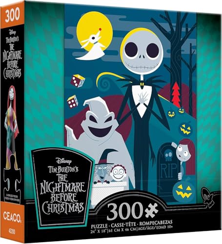 Ceaco - Disney - Tim Burton's The Nightmare Before Christmas - Cartoon - Jigsaw Puzzle - 300 Pieces