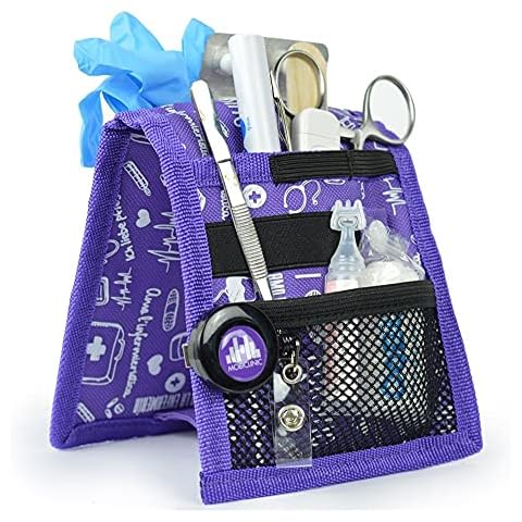 Mobiclinic, Keen's Nursing Organiser for Gown or Pyjamas, Purple Prints Cover