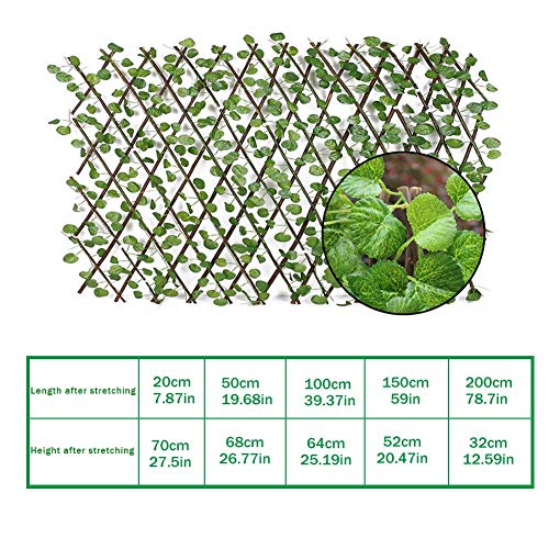 Per Newly Expandable Faux Ivy Privacy Fence, Decorative Faux Ivy Fencing Panel, Artificial Hedges Fence Privacy Screen for Backyard Home Decor Greenery Walls