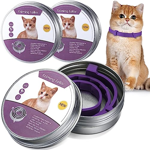 NOLACE Collare Calmante per Cani E Gatti, Collare Calmante Ai Feromoni, Misura Regolabile, Sedativo Impermeabile Sicuro Allevia L'Ansia in Cani E Gatti(2 Pezzi)