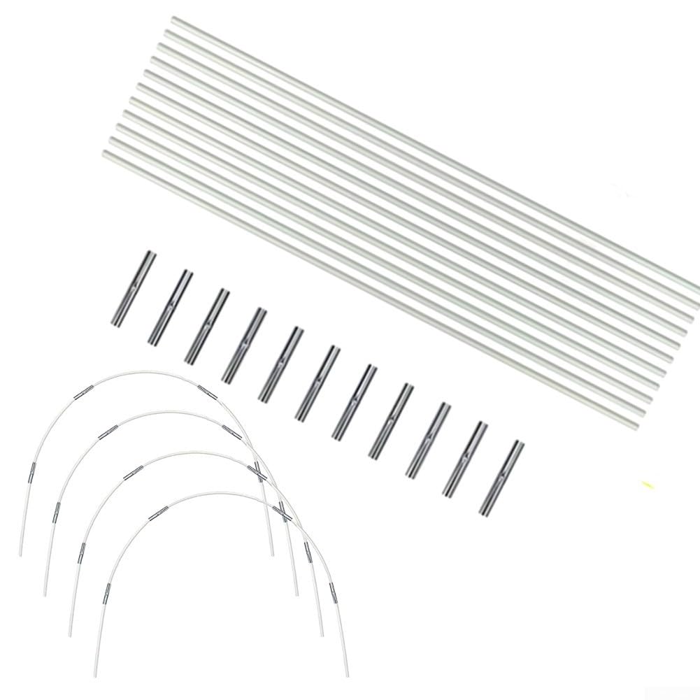Aros de invernadero, kit de aro de jardín desmontable de fibra de vidrio para invernadero, túnel de cultivo, 20 tubos de conexión plateados y 24 tubos de fibra de vidrio