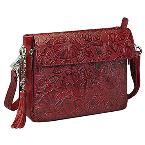 Image of Gun Toten Mamas Tooled Cowhide Handbag