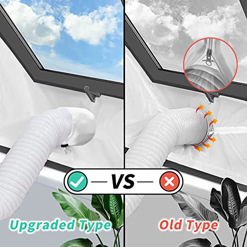 Landrip Klimaanlage Fensterdichtung, Klimaanlage Fensterdichtungs-Kit für Hot Air Stop Tragbare Klimaanlage, Luftaustauschschutz, 400x45 cm