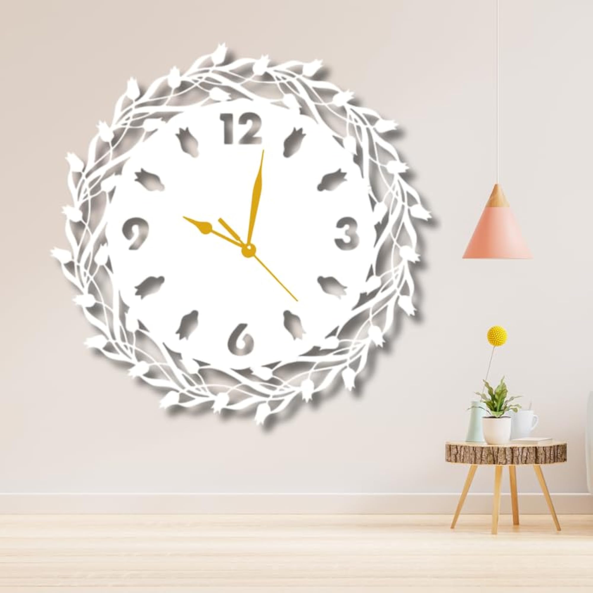Metal Wall Clock Modern Clocks for Living Room