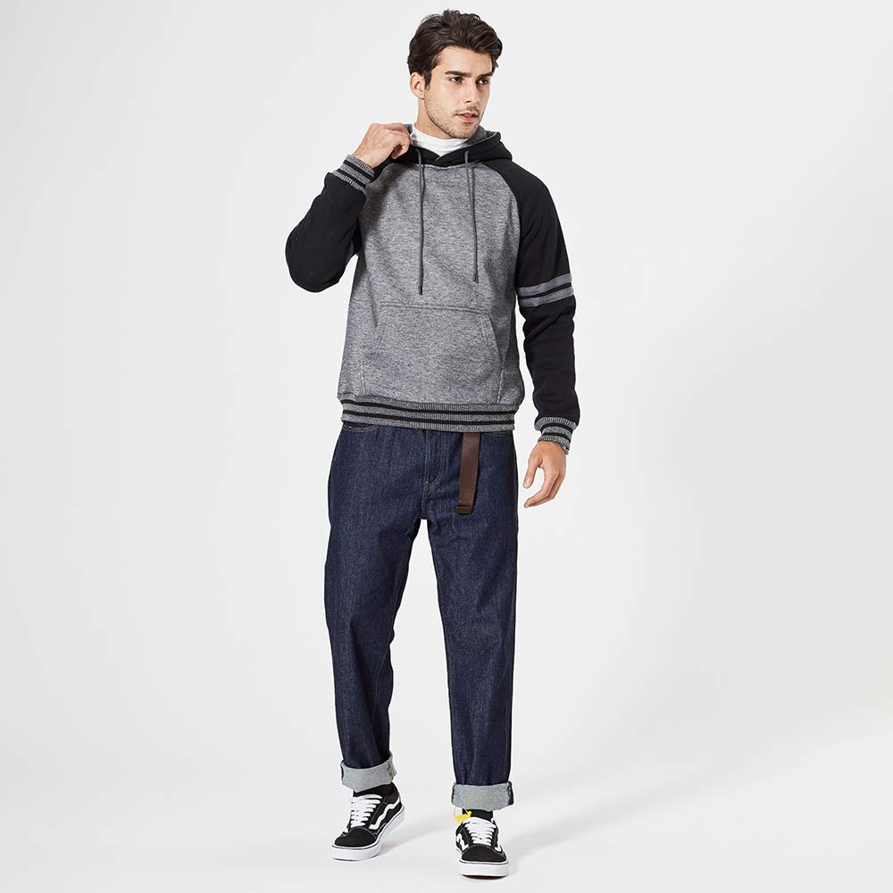 Aotorr Felpa con cappuccio da uomo, a maniche lunghe, con felpa sportiva Silm Fit Casual Aotonne Inverno