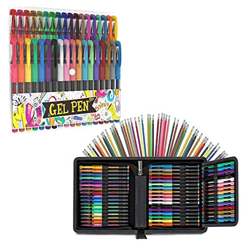 100 Pack of Glitter Gel Pen Set + 36 Pack Gel Pens Set Colored Pen Fine Point Art Marker Pens
