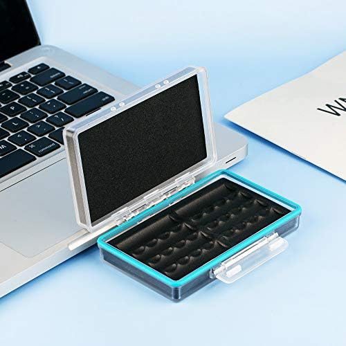 JJC Battery Storage Case Box Batteries Carrying Box Holder Organizer for 8X AA Battery or 14500 Rechargeable Battery, Battery Case Holder