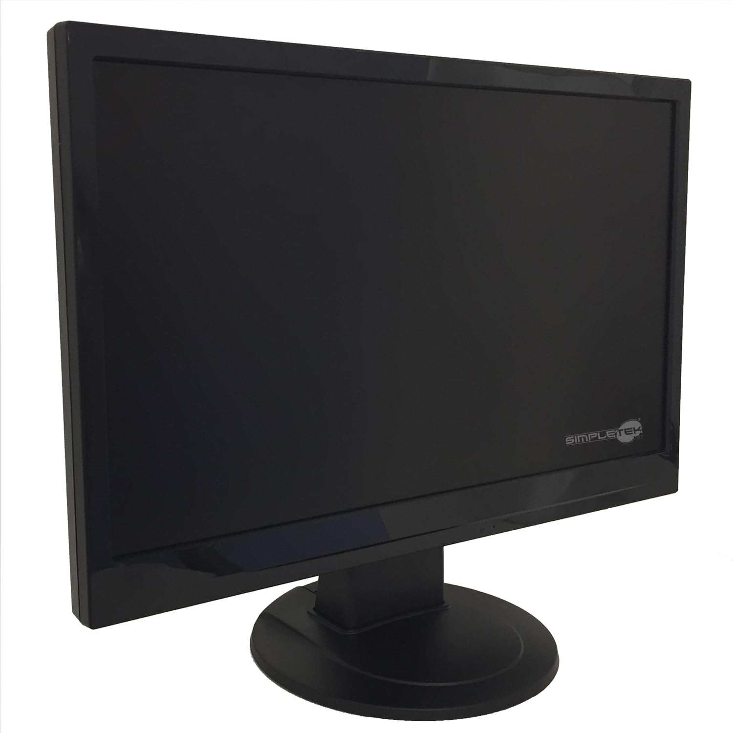 SIMPLETEK - Monitor 19" LED Widescreen HD (1366x768) | 5 ms, Speaker Stereo, VGA, VESA | Ideale per Ufficio e Uso Domestico (Ricondizionato)