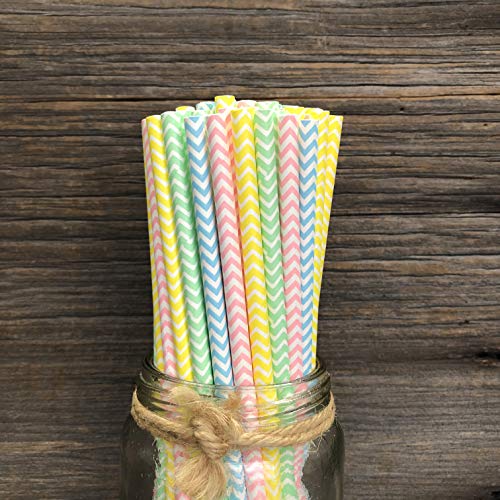 Pitillos de papel biodegradables pack 100 unid 19.7 cm miniatura 4