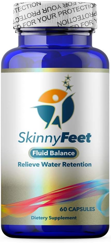 Water Retention and Swelling Support – Reduces Overall Body Fluid Retention -Including Feet, Ankles, Legs, Hands. Natural Edema Supplement (60 Capsules).