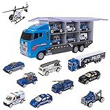 anzahl polizeifahrzeuge schweiz EIGENSCHAFTEN - Dieses Set enthält viele verschiedene Auto für Kinder Einsatzfahrzeuge: 1 Lastwagen mit Anhänger, 1 Hubschrauber, 1 Polizeiwagen, 1 Abschlepper Spielzeug, 3 Polizeiautos, 1 SWAT-Einheitsfahrzeug, 1 SWAT-Jeep und 1 SWAT-Truck. Ihr Kind kann sogar aus dem Führerhäuschen des großen Transporters ein Auto Spielzeug herausrasen lassen. Einfach das Auto Kinder Spielzeug auf die Rampe legen und den Knopf drücken. Wie weit können die Polizeiautos fahren?