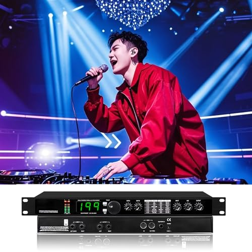 McbeAn Procesador de Audio Profesional Ecualizador, Procesador DSP Reverb Digital, 99 Programas Preestablecidos, 199 Efectos de Sonido, Multi-Efectos Reverb/Delay/Chorus, para Estudio de Grabación miniatura 1