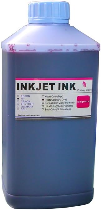 ND Brand 1 Liter Magenta Refill Ink for Printer Cartridges