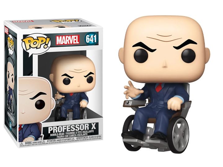 FunkoPop Professor X + Protector: X-Men 20th Anniversary Pop! Marvel Vinyl Figure (Gift Set Bundled with ToyBop Brand Box Protector Collector Case)