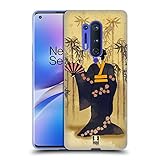 Head Case Designs Bamboo Vintage Geisha Soft Gel Case Compatible with OnePlus 8 Pro 5G