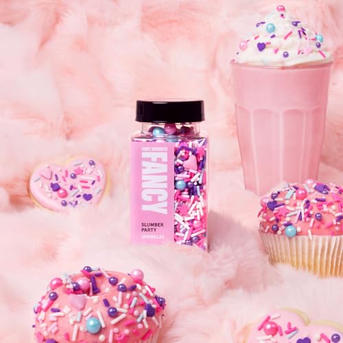 Image of Fancy Sprinkles Love Spell Trio Sprinkle Set Dessert Decorating Sprinkles, Real Sugar, Featuring: Love Note, Flirt and Slumber Party (0.5c)