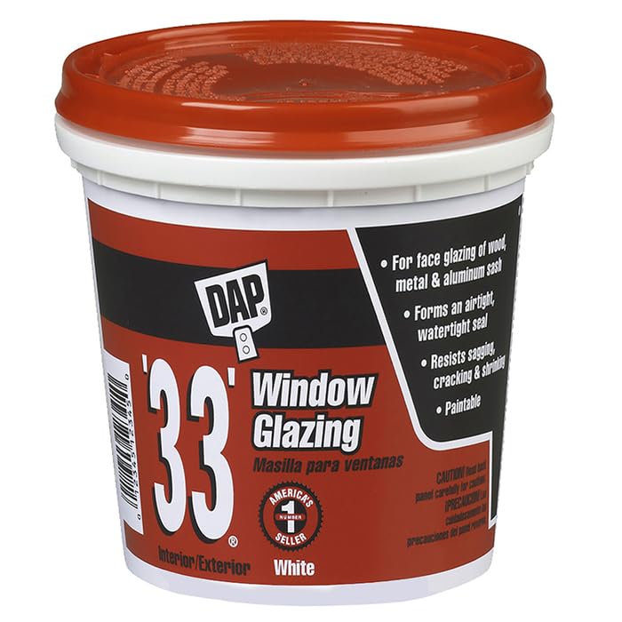 12-Pack of 1 Pt Dap 12121 White #33 Glazing Glazing Compound