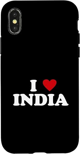 Miniatura 4 de iPhone 15 Country Heart Pride - Funda divertida con texto en inglés "I Love India"