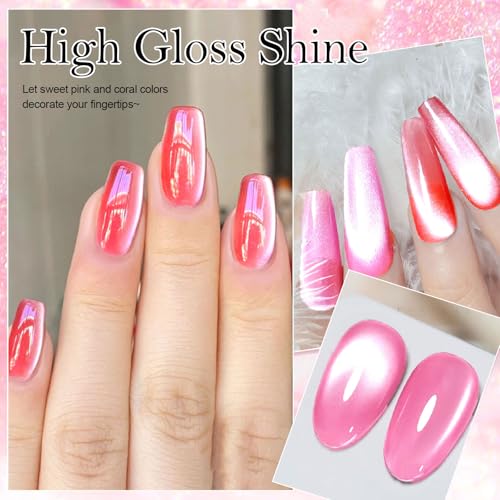Set Gel Esmalte de Uñas Glass Cat Eye 12 Colores miniatura 5