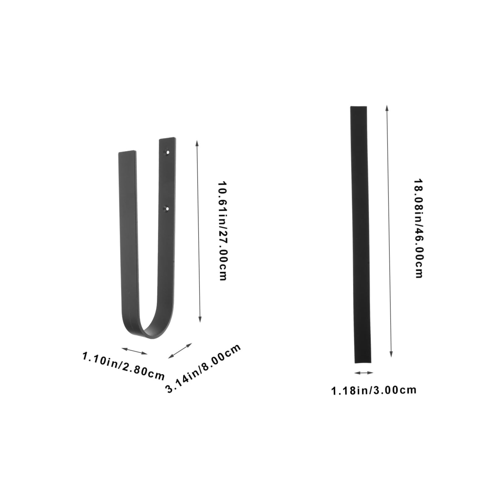 Totority 1 Set Metal Wall Hooks for Skateboard Surfboard Snowboard Wall Mount Hanger