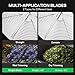 VIVOSUN 19 inch Bud Leaf Bowl Trimmer with Clear Visibility Dome, Sharp Stainless Steel Blades for Spin Cut, Solid Metal Gear Box, and Hand Pruner (Upgraded Version)
