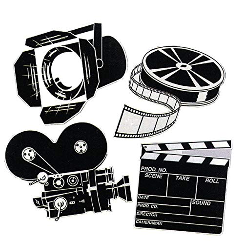 Movie Set Cutouts Set of 4