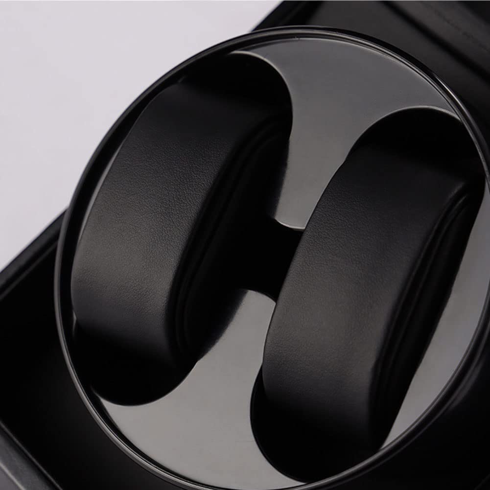 Scatola avvolgitore Automatico Doppio per Orologi, Scatola Porta Orologi Automatica, Scatola Porta Orologi da Polso con 2 Slot, Motore Silenzioso, 2 modalità di Rotazione, MDF