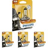 Spannung [V]: 12 Philips 730010 12342PRB1 Vision 0.3 H4 Scheinwerferlampe 12342PRB1, 1er Blister, 4er Packung
