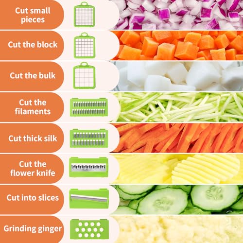 Cortadora y ralladora multifuncional 17 en 1 para cocina miniatura 3