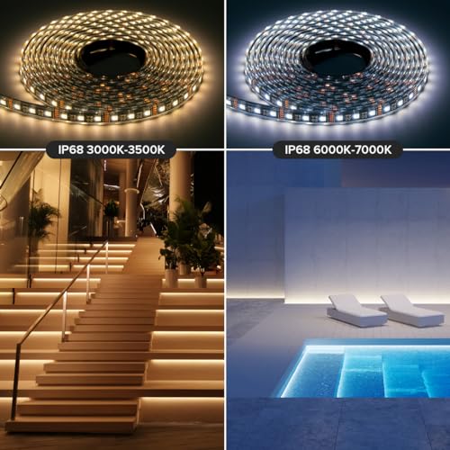 Tira LED RGBW impermeable IP68 5m 24V con control remoto miniatura 6