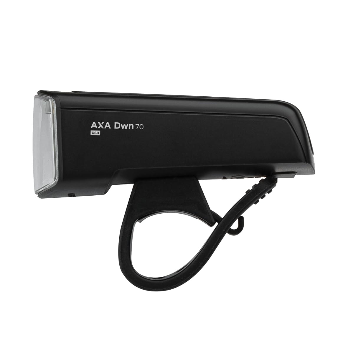AXA Fahrradlicht Set Dwn 70 Lux – USB Aufladbar – 20 Stunden Leuchtdauer – Batterieanzeige – StVZO Zugelassen