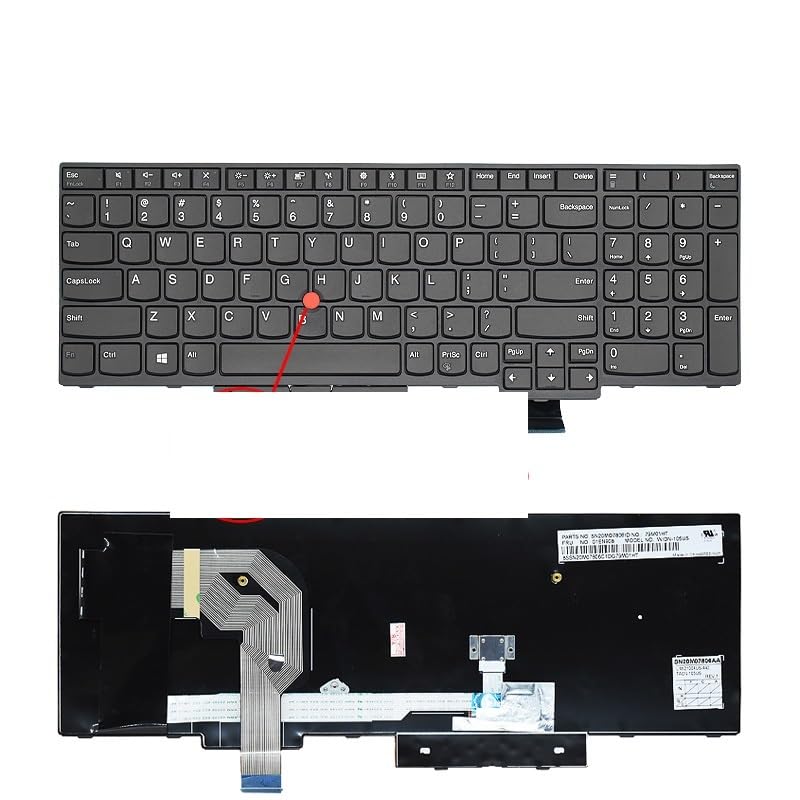 Clavier russe pour Thinkpad T570 T580 réparer touches usées