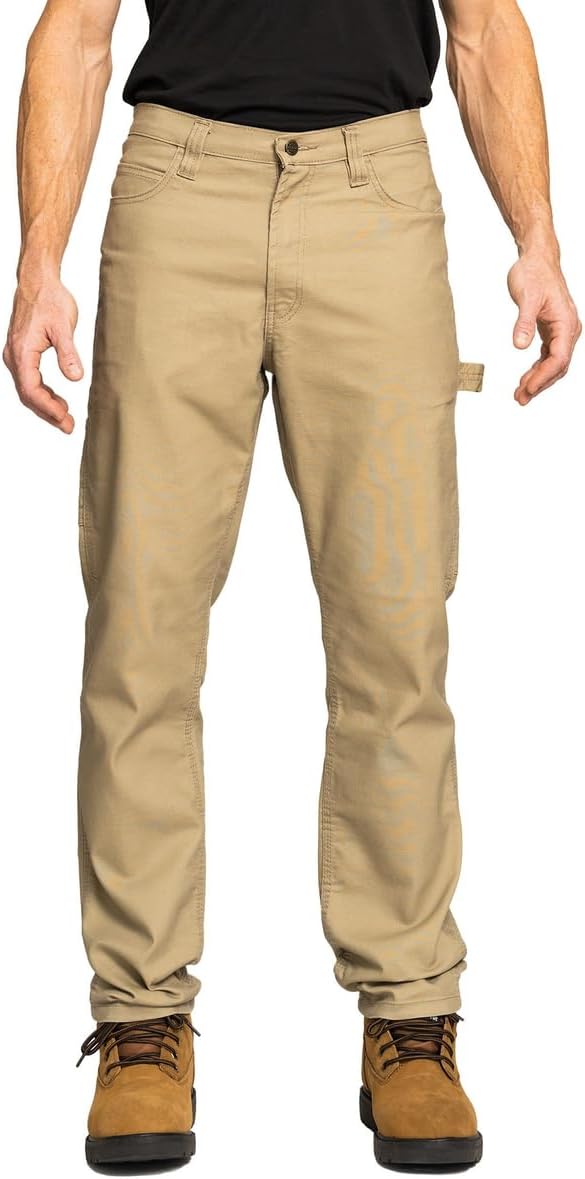 FULL BLUE Carpenter Canvas Pants, Regular Fit, Performance Stretch, Utility Pocket & Hammer Loop