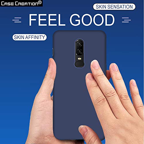 Image of Case Creation Luxurious OG Series for Oneplus 6 Case Cover,Anti-Dirty Slim Case Frosted Matte Cute Candy TPU Raised Bezel (Splash of Color) Back Cover for Oneplus6 -Navy Blue
