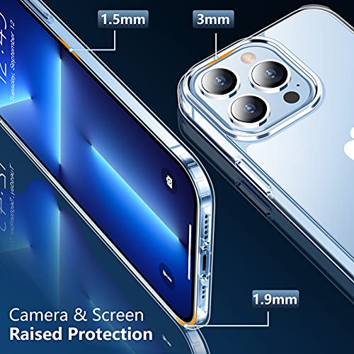 Red2Fire Compatible with iPhone 13 Pro Max Case Clear, Ultra Slim Thin Transparent Anti-Yellowing Anti-Scratch… - Image 5