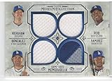 2016 Topps Museum Collection Clayton Kershaw, Yasiel Puig, Hanley Ramirez & Adrian Gonzalez Quad Jersey Card #'d /99