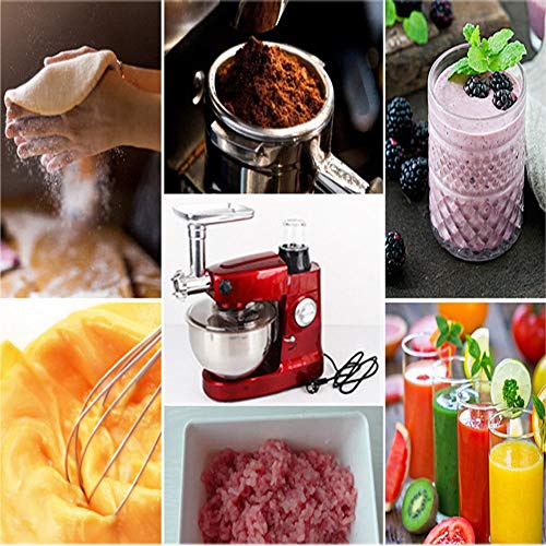 New Küchenmaschine,Mit 6 Geschwindigkeiten Multifunktions-Rührmaschine Edelstahl-Mixer & Planetenrührwerk,5 L Elektro… – Bild 7