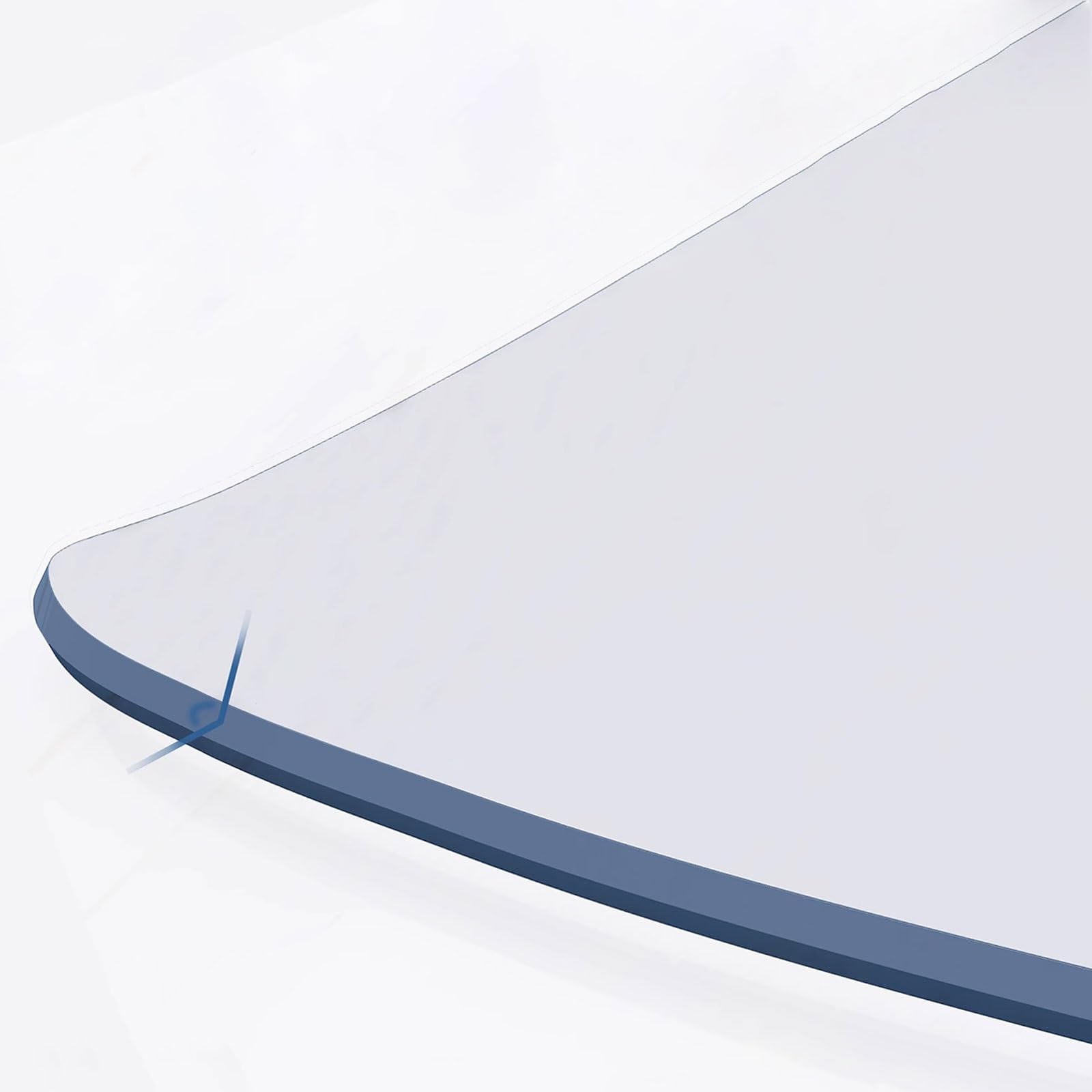 Eiauiuo Clear Transparent Table Protector PVC Frosted Dining Table Cover