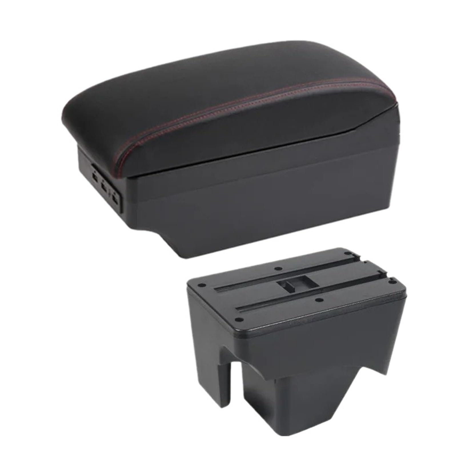 Ggwqoops Car Armrests For VW For TERA 2025 Central Storage Box Interior Retrofit Car Accessories Armrest Box(C1 red line 7USB)