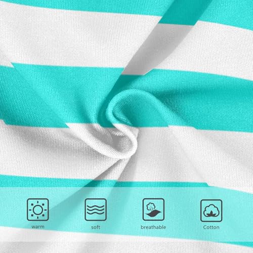 White Turquoise Stripe Toddler Girls's Underwear 2T3