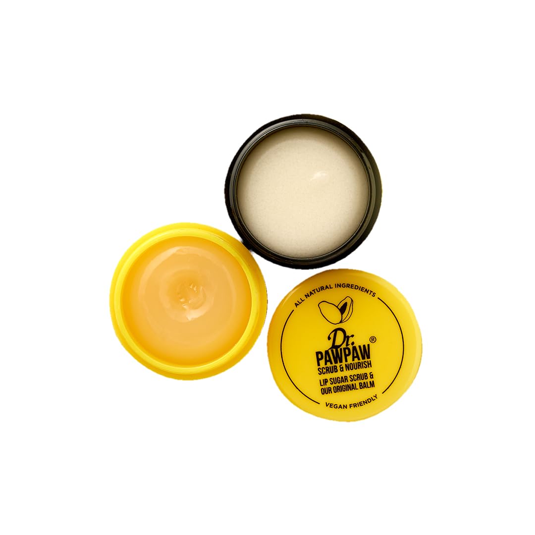 Dr. PawPaw Lip Scrub and Lip Balm Duo - Hydrating Lip Balm with Pawpaw, Aloe, Olive and Castor Oils - Vegan Lip Scrub For Sensitive Skin - (Pack of 2)-image-44