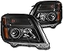 ZMAUTOPARTS Projector Black Headlights Headlamps For 2010-2015 GMC Terrain