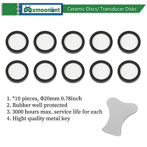 Mxmoonant 10 Stks Transducer Discs 20mm/0.78 inch Ultrasone Mist Maker en Elektrische Open Haard Accessoires, Rubber Beschermd - Image 4
