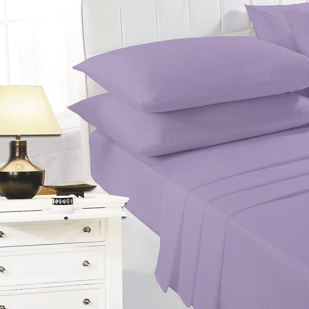 Nightzone Purple Night Zone Easy Care Polycotton Platform Base Valance, Lilac, King