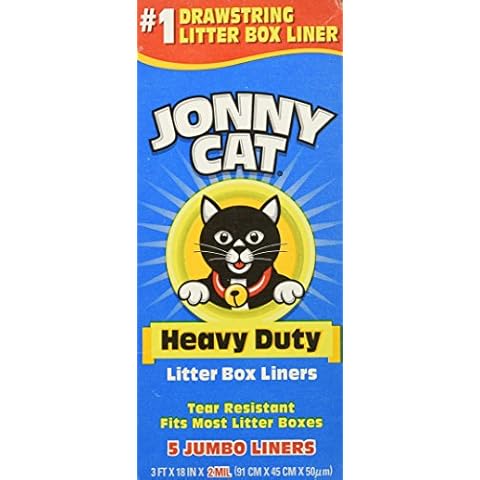 JONNY CAT Cat Litter Box Liners 5per Box - 2 Pack (Total 10 Liners) Cover
