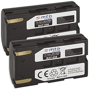 2X Akku SB-LSM80 für Samsung SC-D173, D263, D353, D354, DC175, DC575. / VP-D355, D451, D655, D965… s. Liste