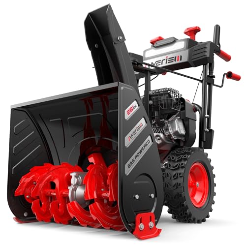 Gas Snow Blower, 26-Inch Self-Propelled Snow Blower Powered by 7HP OHV 212cc Engine, Electric Start,...