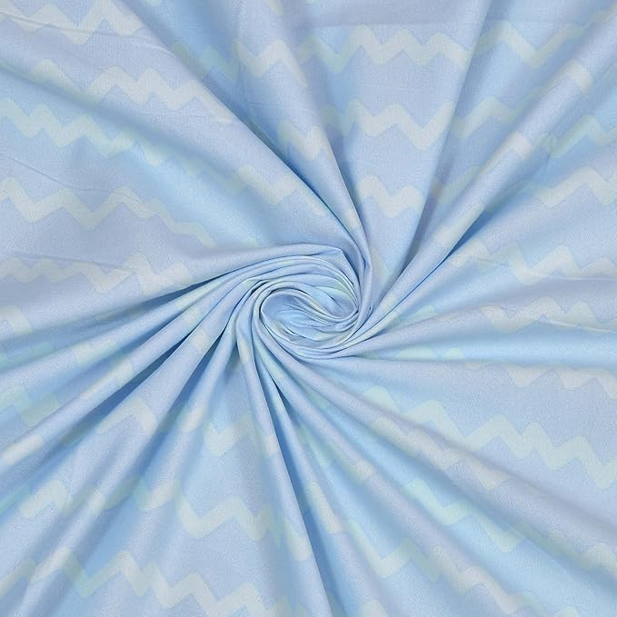 Image of Ultra-Soft Luxurious Comforter Set Double Bed | 90x100 Inch | Includes 1 Comforter, 1 Bedsheet & 2 Pillow Covers | All-Season Premium Bedding Set (Blossom Blue)