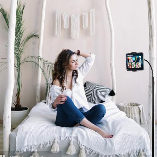 LanPavilion iPad Stand, Adjustable Metal Tablet Stand with Flexible Gooseneck, Compatible with iPad, Kindle - Image 3